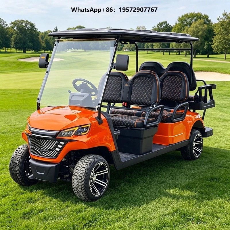 6-seater Electric Golf Cart, Club Sightseeing Vehicle, 48V, Customizable Multi-functional Accessories,ideal for Golf Enthusiasts