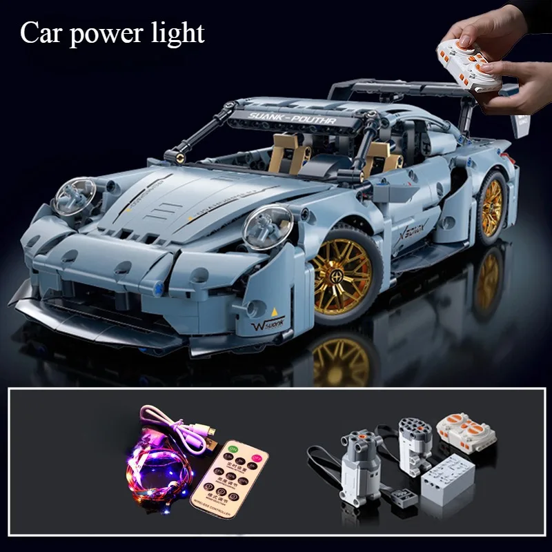 Technische Racing Sport Car Model Bouwstenen technische volwassenen 1:14 DIY Supercar Baksteen Puzzel Speelgoed Kid Volwassen Gift (1200 + korrel)