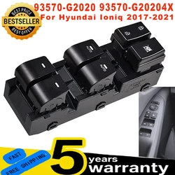 For Hyundai Ioniq 2017 -2021 New 1Pc Electric Power Master Window Switch Button 18Pins 93570-G2020 93570-G20204X Car Accessories