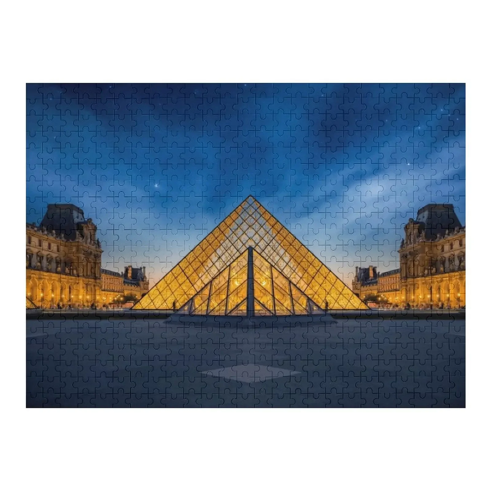 

Panoramic View Louvre Museum Art Jigsaw Puzzle Baby Wooden Customized Toys For Kids Puzzle