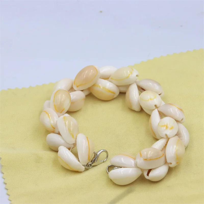 Gioielli esagerati Bohemia Natural Sea Snail Shape Shell Bead Making bracciale Design per Charm accessori regalo per feste da donna fai da te