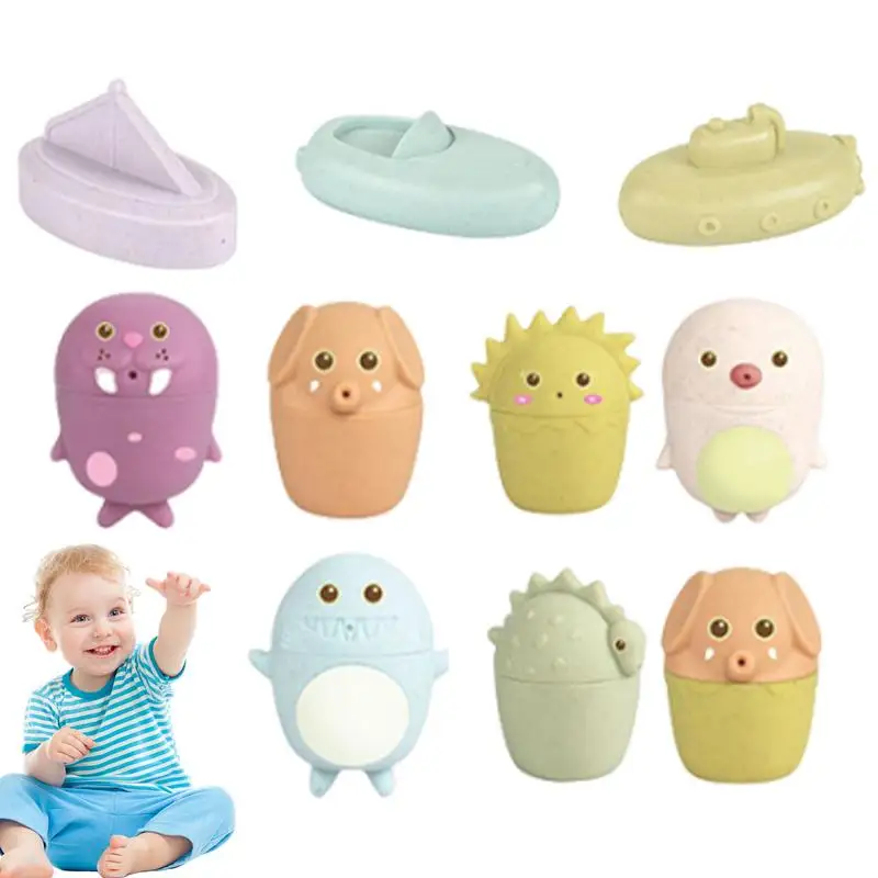 

Bathtub Float Toys Bath Tub Toy Preschool Toddler Pool Toys Kid Bath & Bathtub Water Toys Marine Animals Design Fun For Bathroom