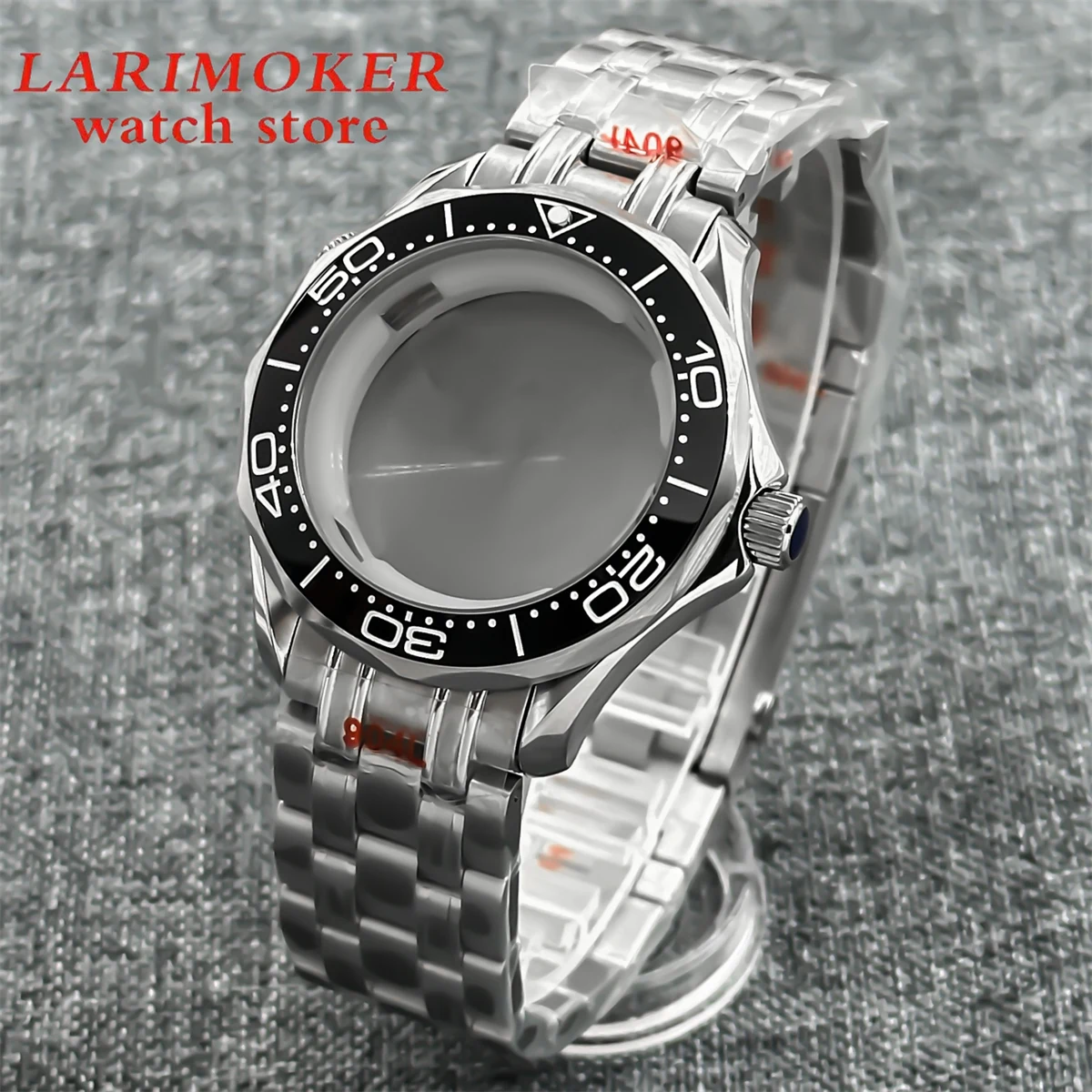 BLIGER-estuche cepillado de acero inoxidable 316L, vidrio de zafiro pulido, orejetas de diseño de doble cabeza, 41mm, NH34 35, ETA2824, PT5000