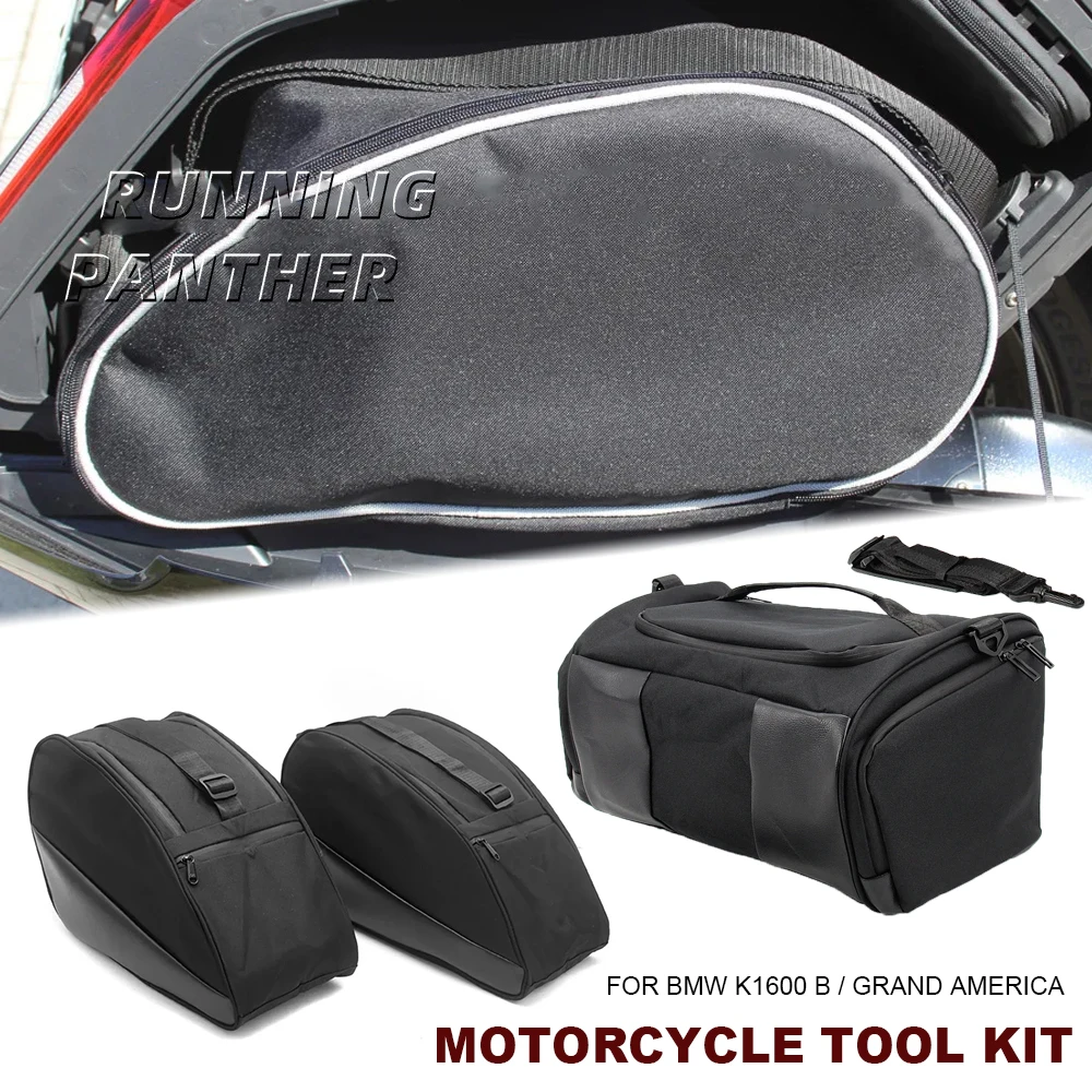 

1 Pair For BMW K1600B K1600GA K1600 K 1600 GA Motorcycle Head Bag Storage Bag Suitcases Inner Bag Toolkit Side Case Bags