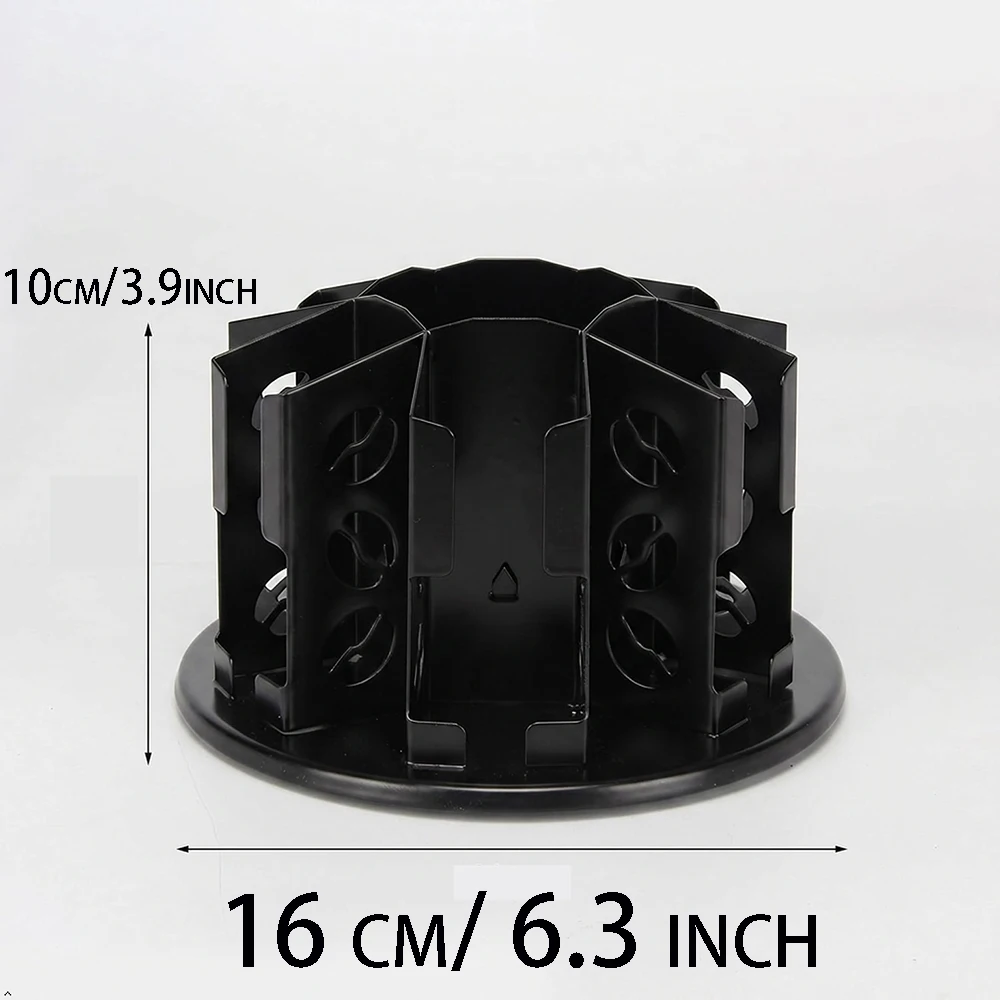Metal Nespresso OriginalLine Pod Holder, 360-Degree Rotating Coffee Capsule Box Dispenser Carousel, Countertop Storage Organizer