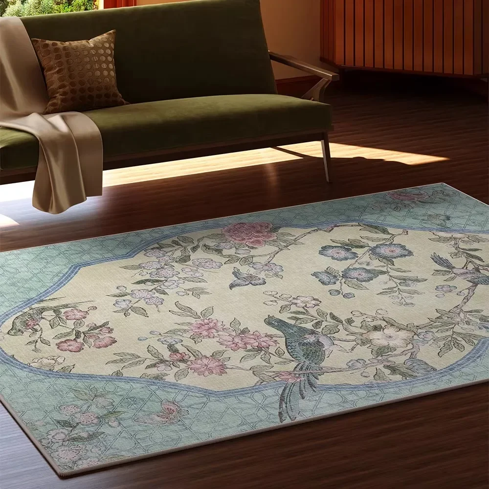 Vintage Floral Nordic Rugs Living Room Large Area Carpet Home Decoration Mat Soft Rug for Bedroom Floor Mats Tapete Sala Ковер