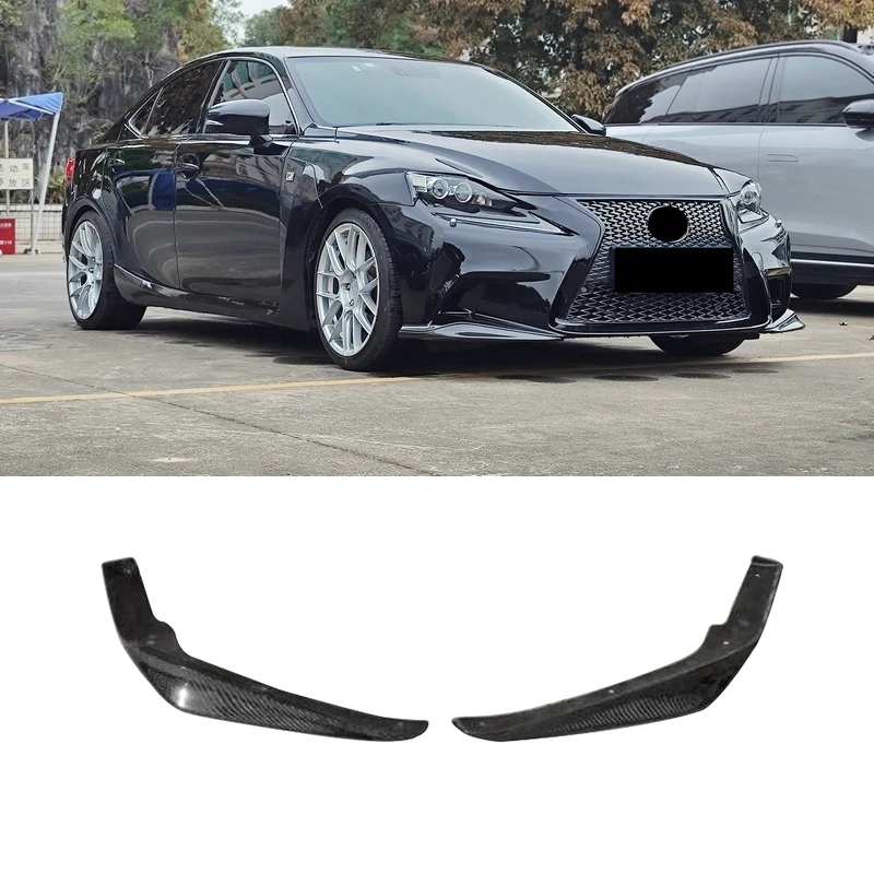 

carbon fiber accessories For Lexus IS250 IS350 F Sports 14-16 JDM Style front lip 2Pcs (F-sport front bumper only)
