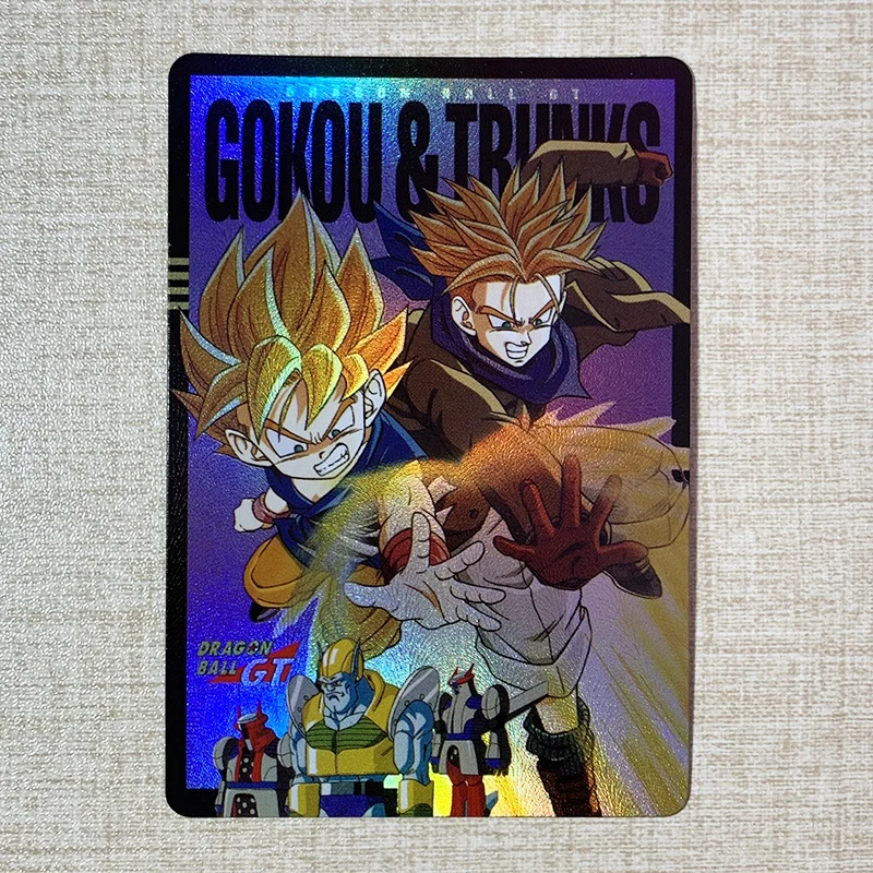 12pcs/set DIY Dragon Ball GT anime game peripheral rare character Son Goku replica flash card collectible toy childrens gift