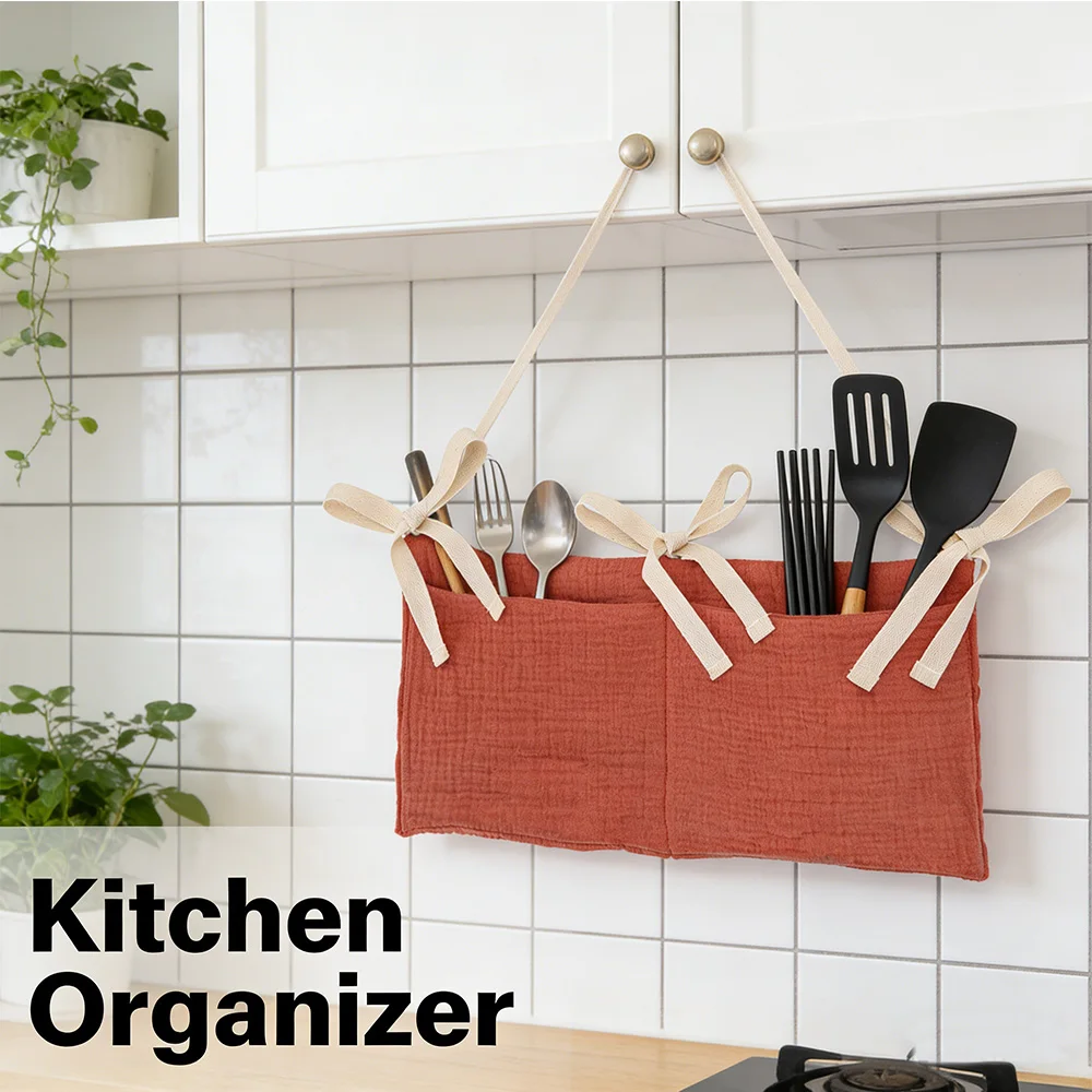 Baby Crib Organizer Cot Caddy Bed Storage Bag 2 Pockets Bedside Hanging Diaper Nursery Organizer for Diapers Toys Clothing