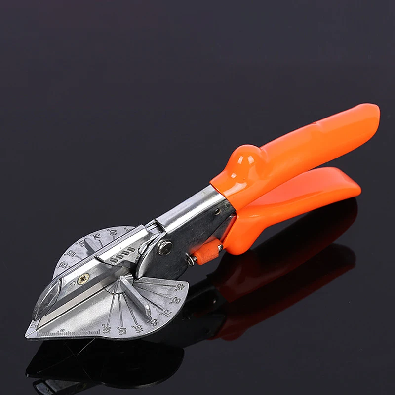 45-135 학위 멀티 앵글 커터 마이 터 사이딩 와이어 PVC/PE 플라스틱 파이프 호스 덕트 가위 컷 가사 홈 장식 배관 도구