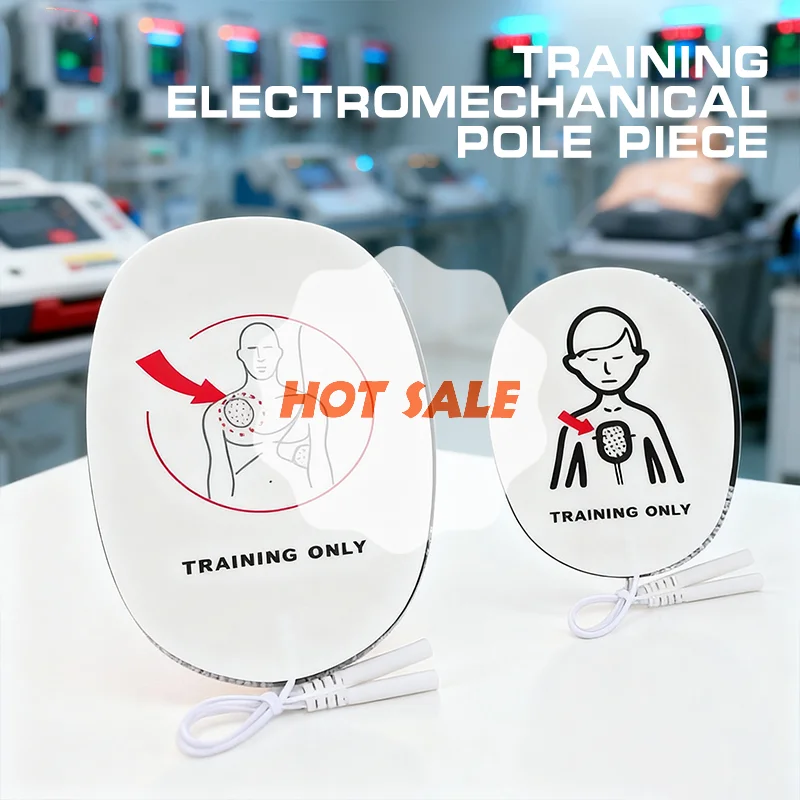 1 Pair AED Training Device Patches First Aid Training Replacement Pads Adult Kid Training Universal Trainer