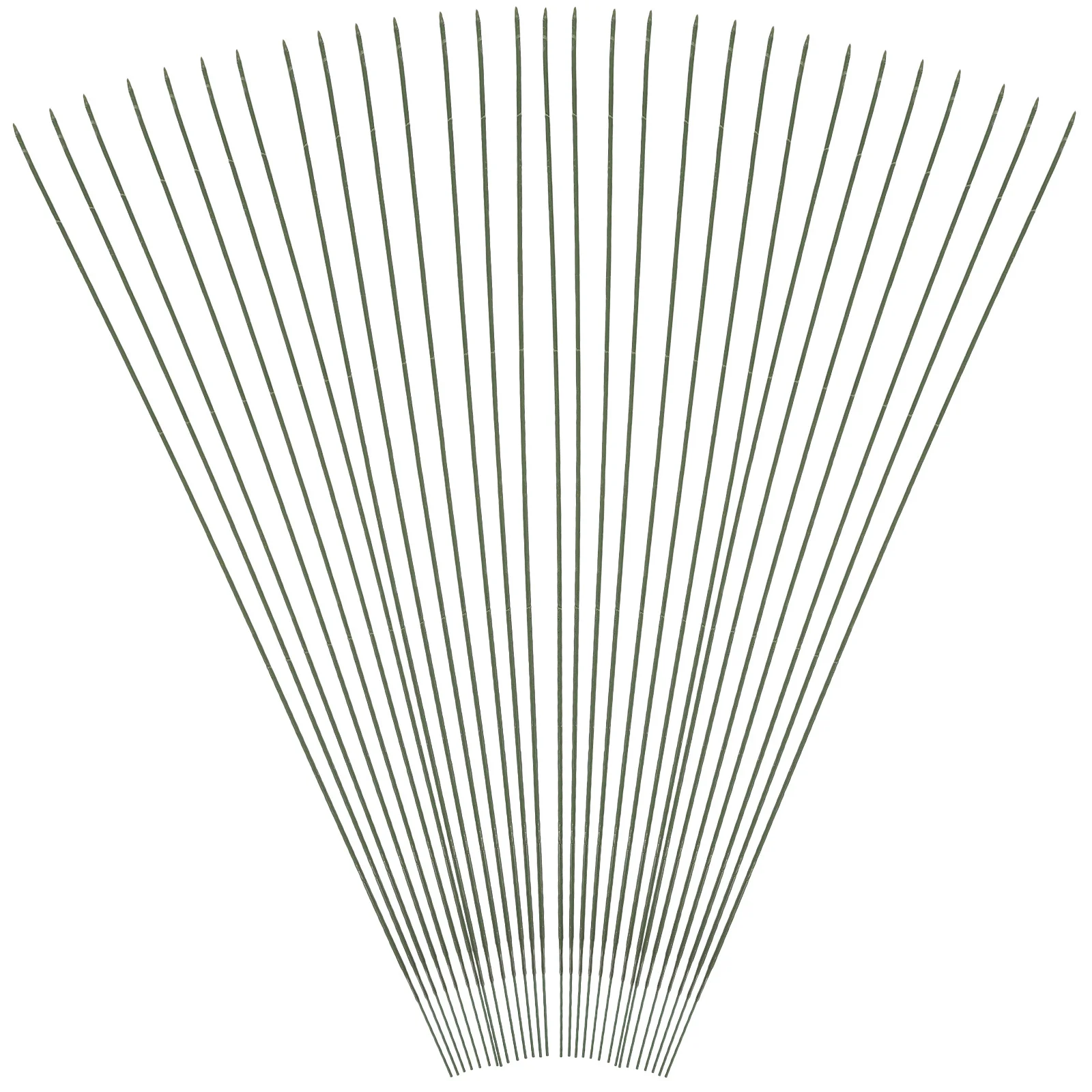 100本 グリーンフローラルロッド 軽量アイアンフラワーステム 結婚式 パーティー ガーデン DIYブーケアレンジメントサポート デコレーションステム