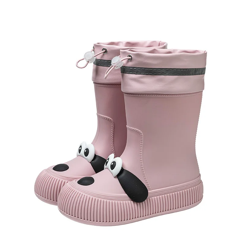 

New Kids Cartoon Rain Boots - Waterproof PVC Rubber Rain Shoes for Boys Girls Cute Non-Slip Soft Sole Children's Wellies