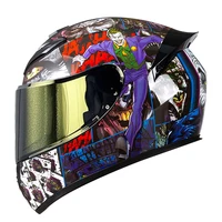 Casco de motocicleta de cara completa con certificación DOT Unisex, Casco de seguridad para Moto, Scooter, Casco Modular Capacetes