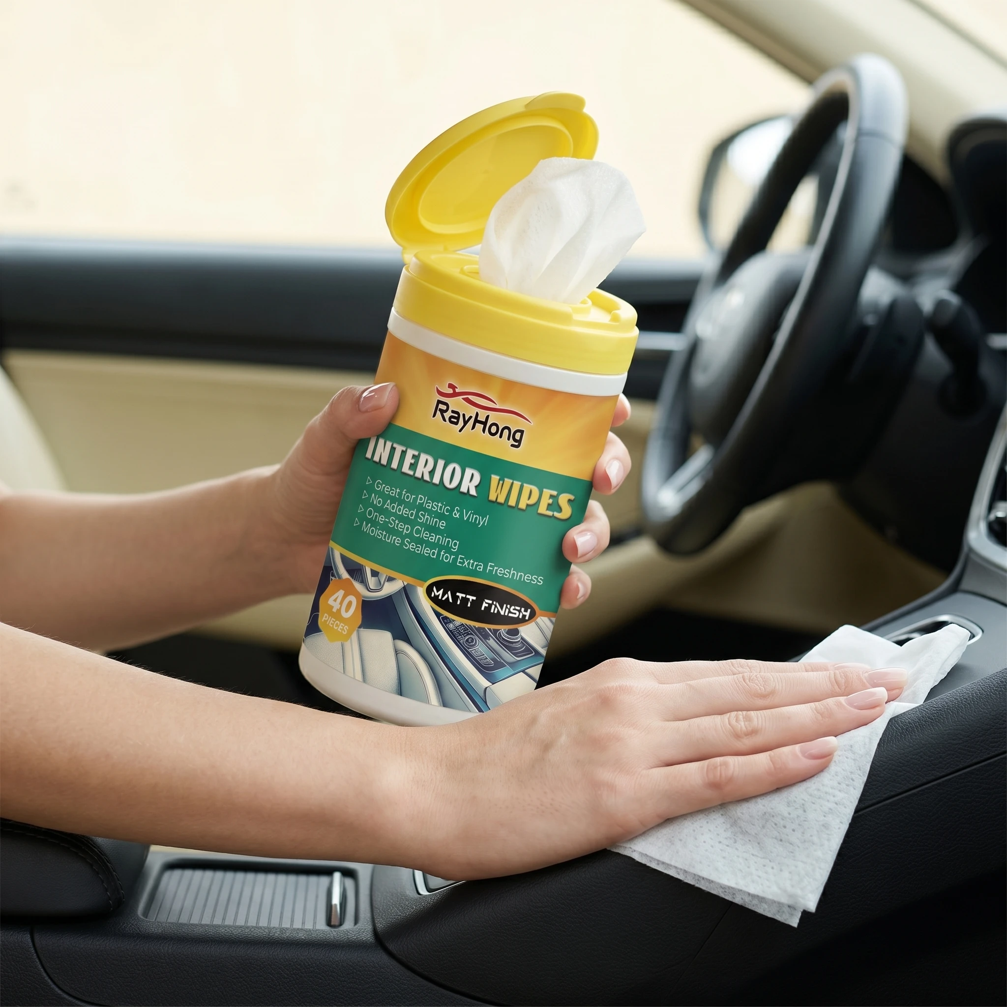 ผ้าเช็ดทำความสะอาดภายในรถยนต์  - Leather Cleaner Interior บทวิจารณ์และราคา