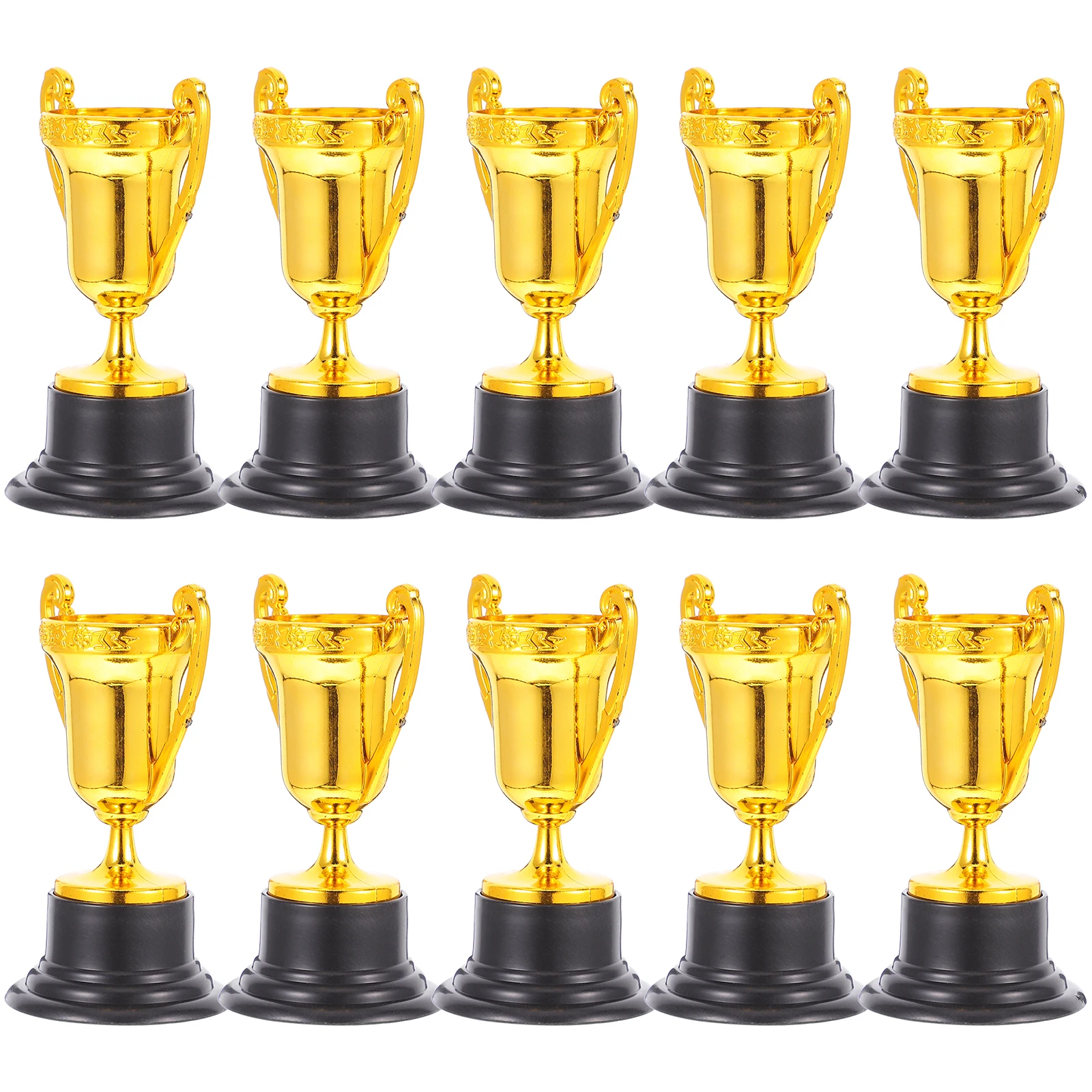 

10Pcs Small Trophy Cups Plastic Reward Trophies for Party Game Prizes Classroom Awards School Recognitions Decorative Mini