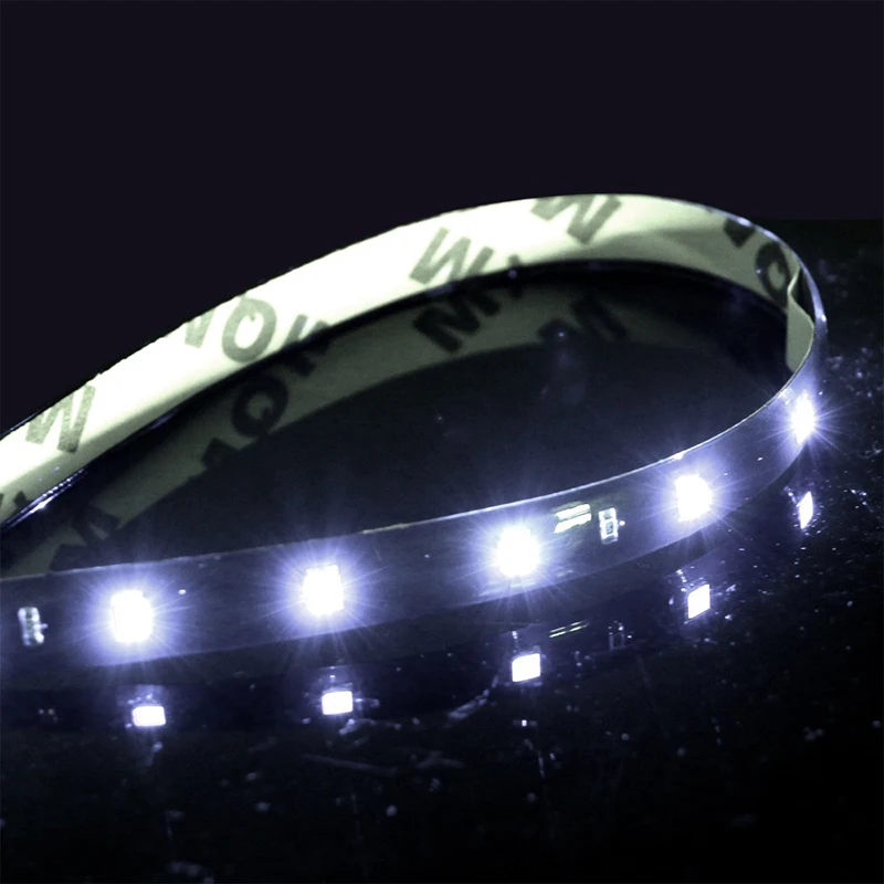 1 Piece 30CM 5050 SMD 12 LED IP65 Waterproof Flexible Strip Light 12V 3W For Car Home 30cm White