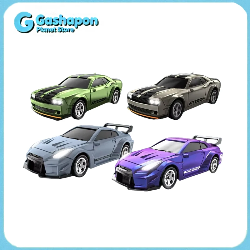 

1/64 Scale RC Car 4WD Drift Racing Remote Control Vehicle with 2.4GHz Proportional Steering Desktop Model for Kids Collectors