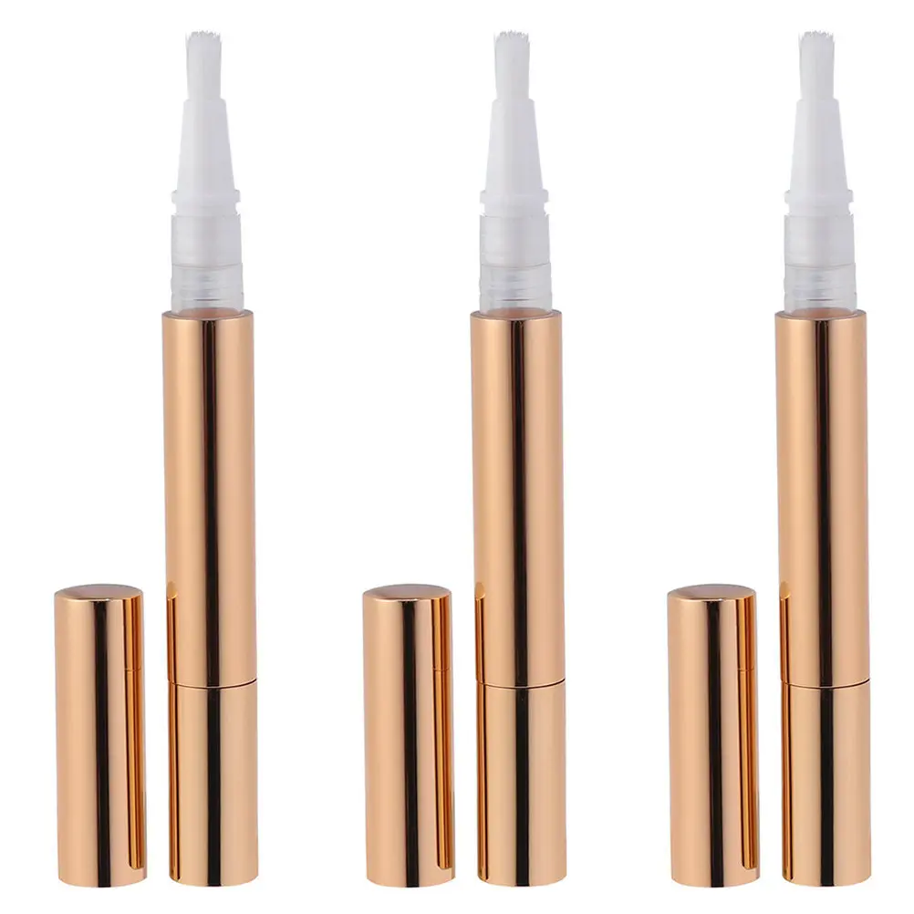 

3pcs Refillable Mini Lip Gloss Tubes Leak-Proof Travel Empty Bottles For Diy Lip Oil Nail Polish Eyelash Serum