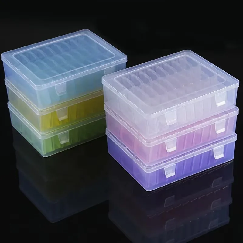 30Pcs Bead Organizer Box Small Clear Plastic Storage Containers with Hinged Lid for Crafts Jewelry And Small Item Storage