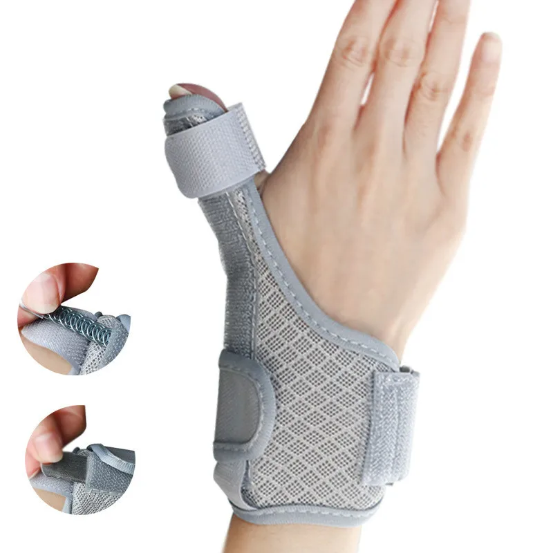 1pc Thumb Splint Reversible Hand Thumb Wrist Brace Trigger Finger Stabilizer Guard Thumb Support for Arthritis Pain Unisex