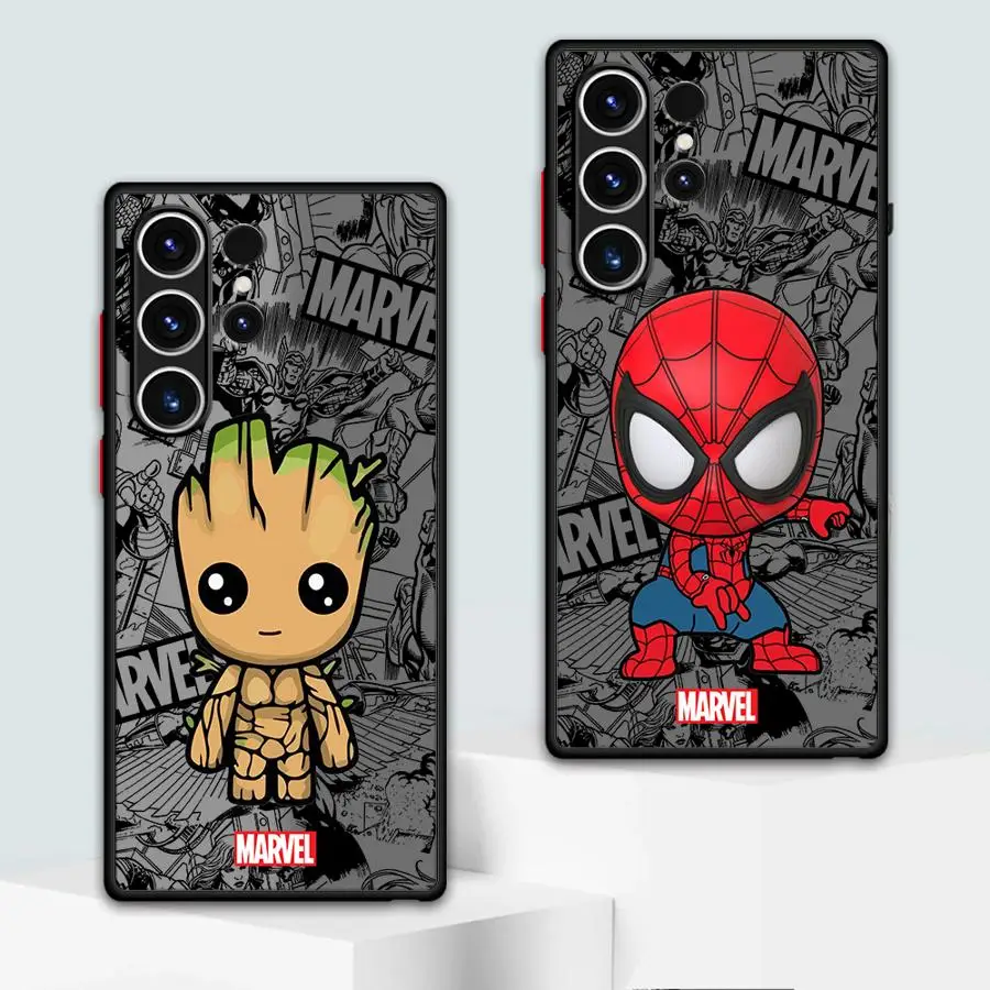 Marvel Spiderman Phone case for Samsung Galaxy 20 Ultra Note 10 Plus Lite 9 8 A21 05 A16 A06 A30 A50 A52 A70 s A31 A51 A71 5G 4G