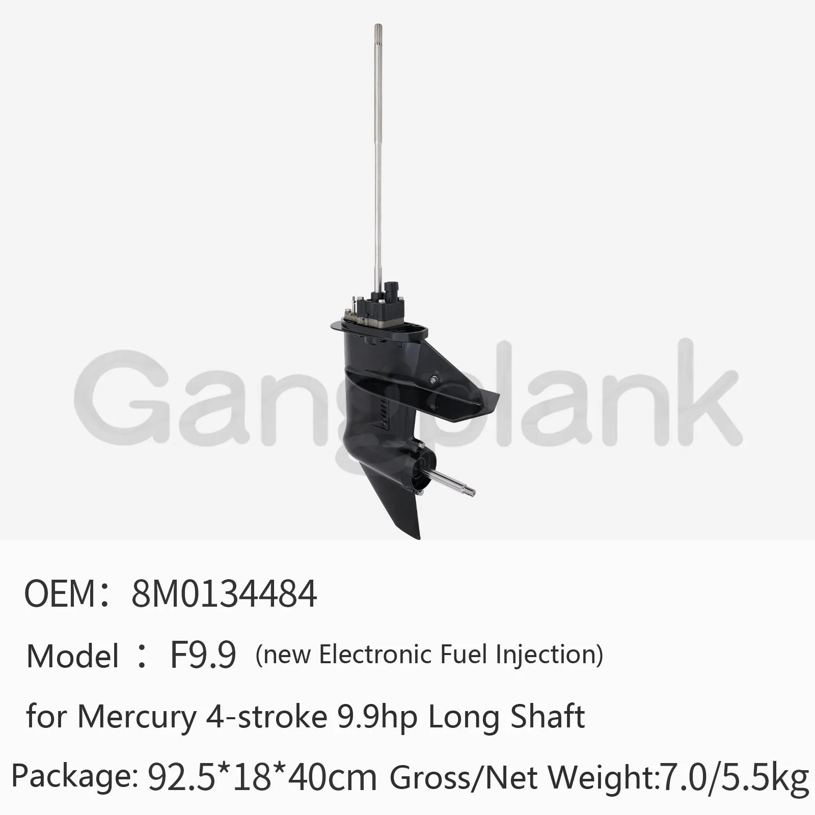 Outboard Motor Gearbox Assembly for Mercury 4-stroke 9.9hp Long Shaft (new Electronic Fuel Injection) 8M0134484