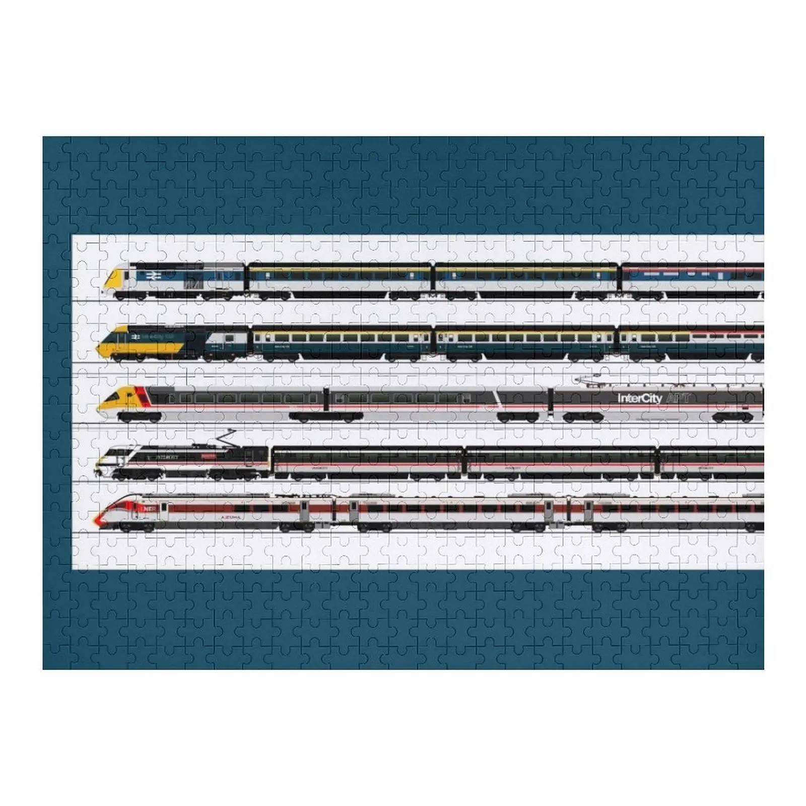 

БРИТАНСКИЕ ВЫСОКОСКОРОСТНЫЕ ТРЕЕНЫ Пазл на заказ Деревянное имя Персонализированный персонализированный подарок ребенку Пазл