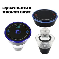 JUSES' S Hookah Shisha Square E-HEAD Rechargeable Electronic Charcoal Stove Evaporator Sheesha Bowl Chicha Narguile Accessories