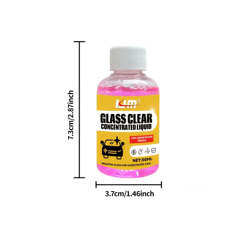 50Ml Windshield Rain Repellent Coating - Concentrated Anti-Fog Glass Treatment, Quick-Apply Waterproof Wiper Fluid, Ensures Visi