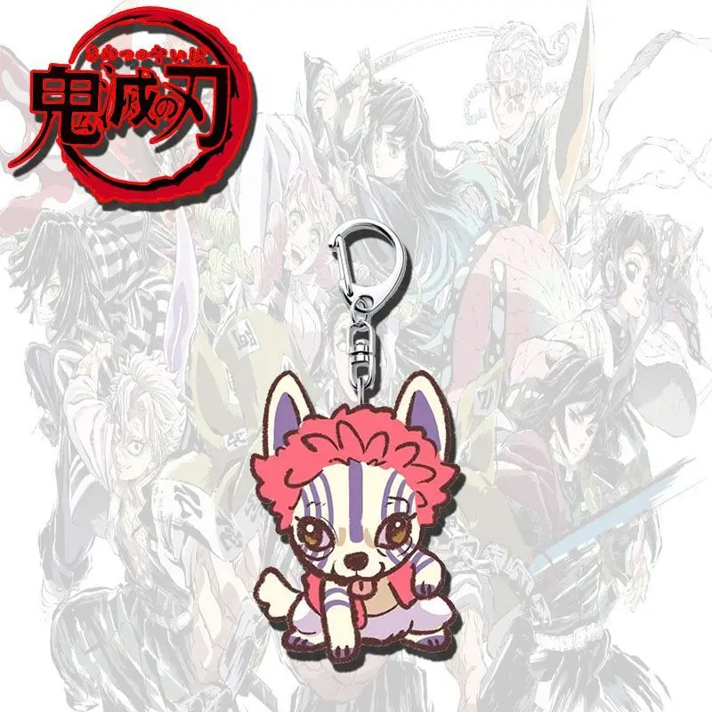 Portachiavi in acrilico cartone animato anime Hantengu Gyokko Douma Zaino Borsa Ciondolo Accessori decorativi Portachiavi in acrilico regalo