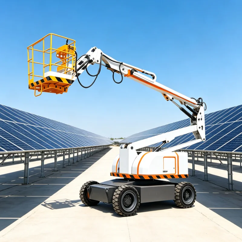 Customized Electric Boom Lift Articulating Platform Self Propelled Knuckle Boom Industrial Warehouse Duty