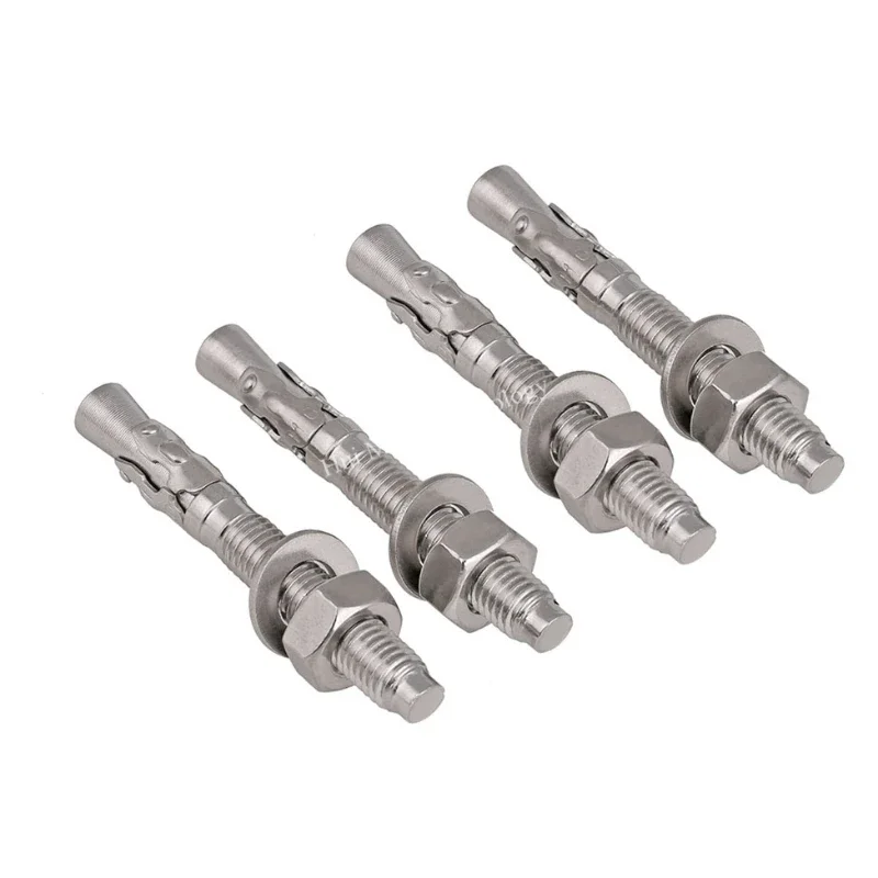 Expansion Screw Cement Floor Bolts Air conditioning Fixed Screws M6 M8 Bolt Washer 304 Stainless Steel Wall Hang Heavy Blasting