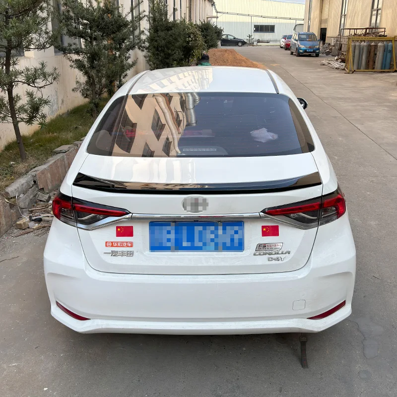 For 2019-2022 Toyota Corolla Car Rear Trunk Spoiler Roof Spoiler Wings ABS Plastic Car Exterior Tuning Trim Body Kit Accessories view 3