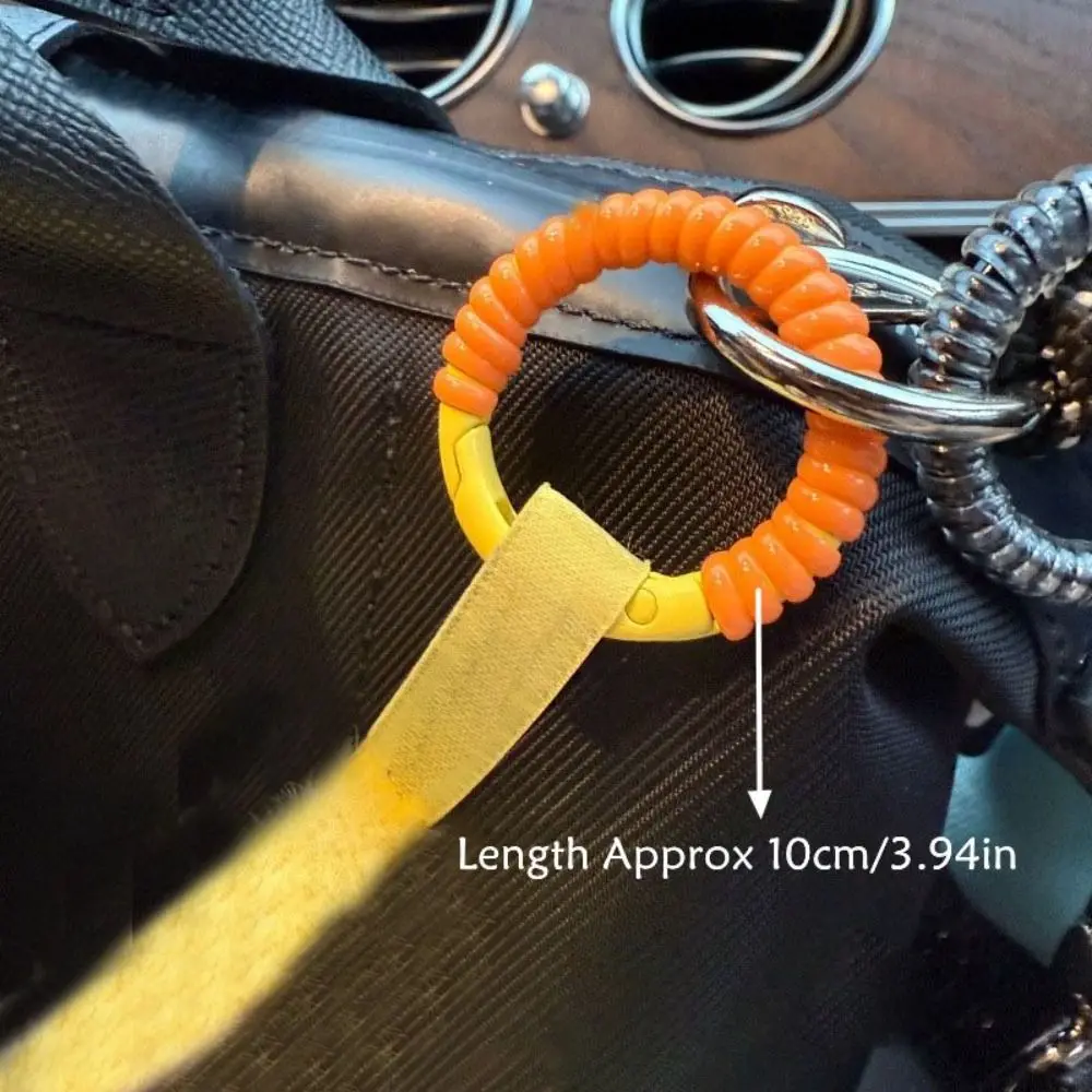 Сильная эластичная кукла, анти-потерянная катушка, плотно обернутая, многофункциональное, спиральное защитное кольцо, простой в использовании, серебряный цвет