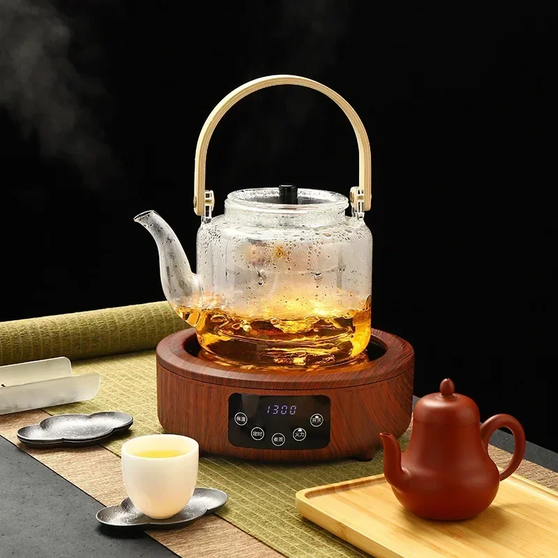 cross-borderHot salesElectric Ceramic  Tea Mini Small Glass Pot Tea Cooker Water-Boiling  Mini Tea Stove Household