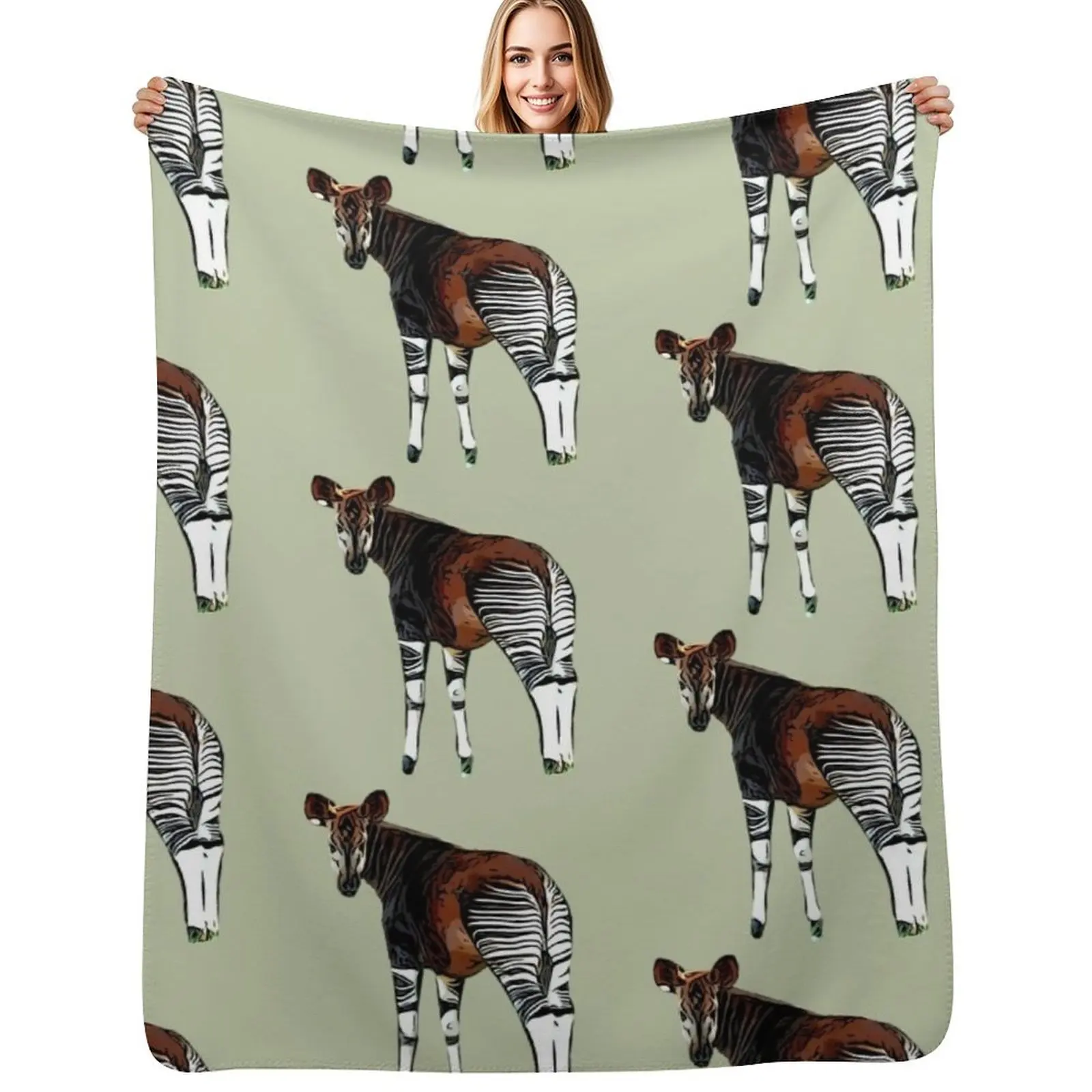 

Okapi Throw Blanket Retros Decorative Sofa Fashion Sofas Luxury Blankets