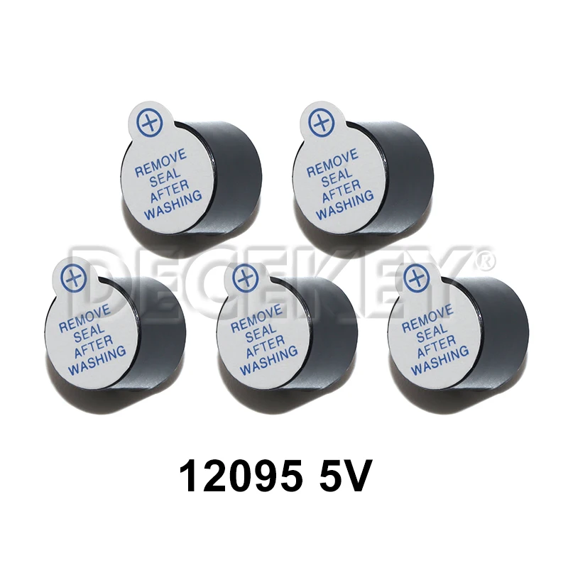 Active Buzzer 5V Magnetic Long Continous Beep Tone Alarm Ringer 12*9.5mm Mini Active Piezo Buzzers, for Arduino