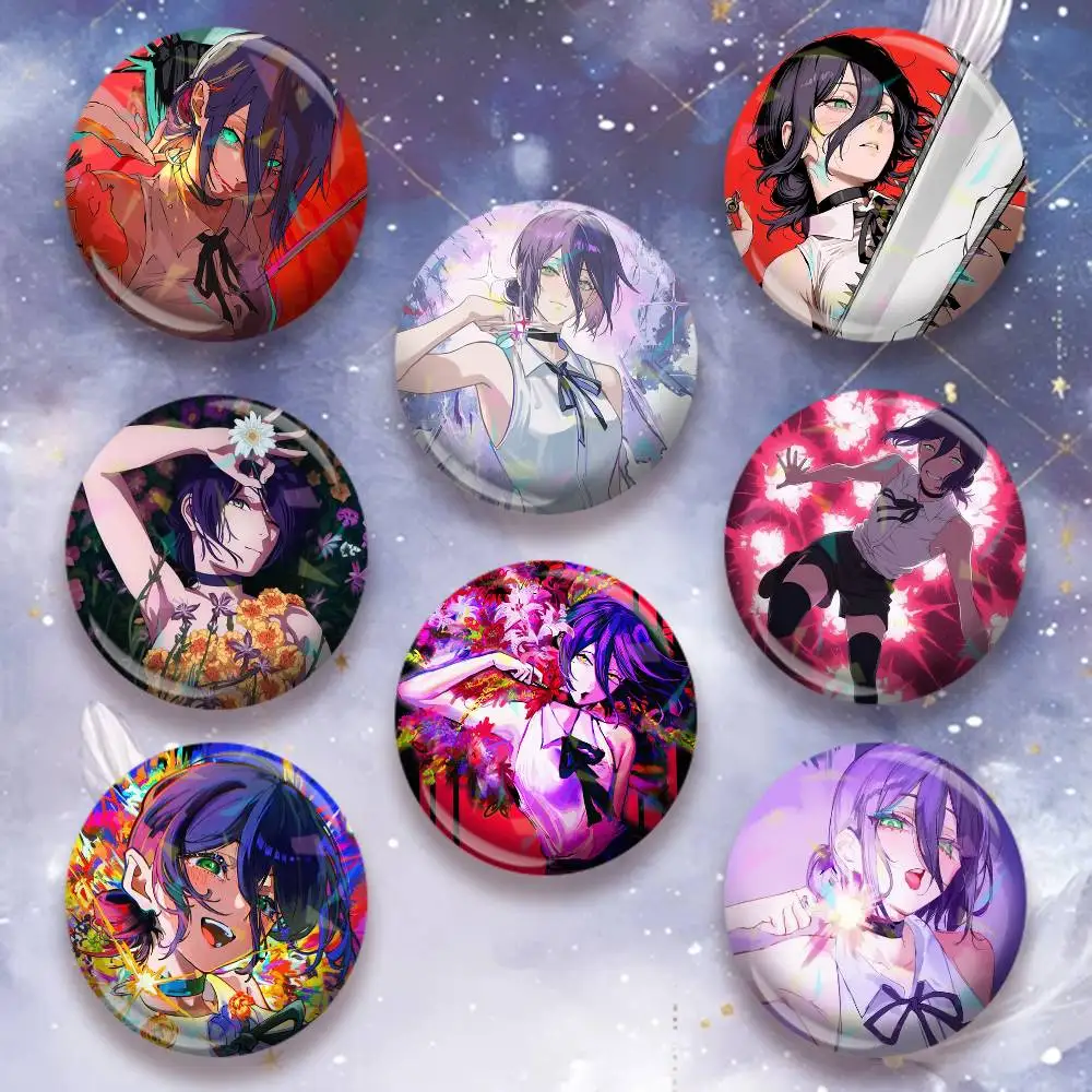 Best Girl Hybrid Reze Icon Badge Handmade Tinplate Brooch for Chest Ornament Gifts Easter decorations