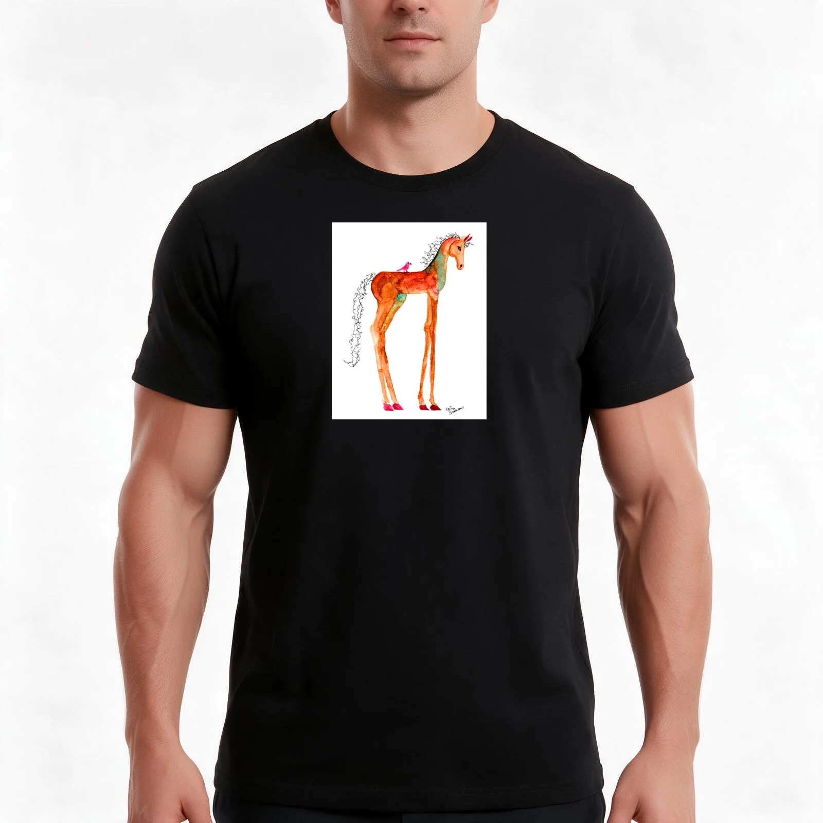 Anitra Simmons T-Shirt, Summer Casual Cotton Tee, Oversized Streetwear Tops, Vintage Graphic Print, Loose Fit Short Sleeve