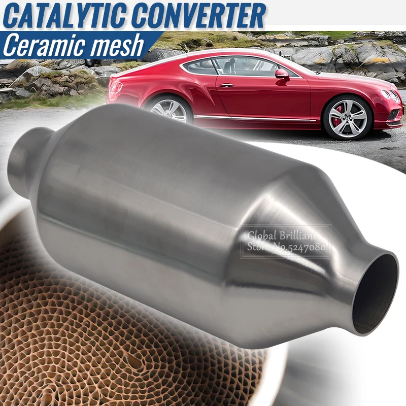 

EURO 5 Universal High Flow Racing Car Catalytic Converter Exhaust Catalyst Stainless Steel Substrate Ceramic Core Exhaust Parts