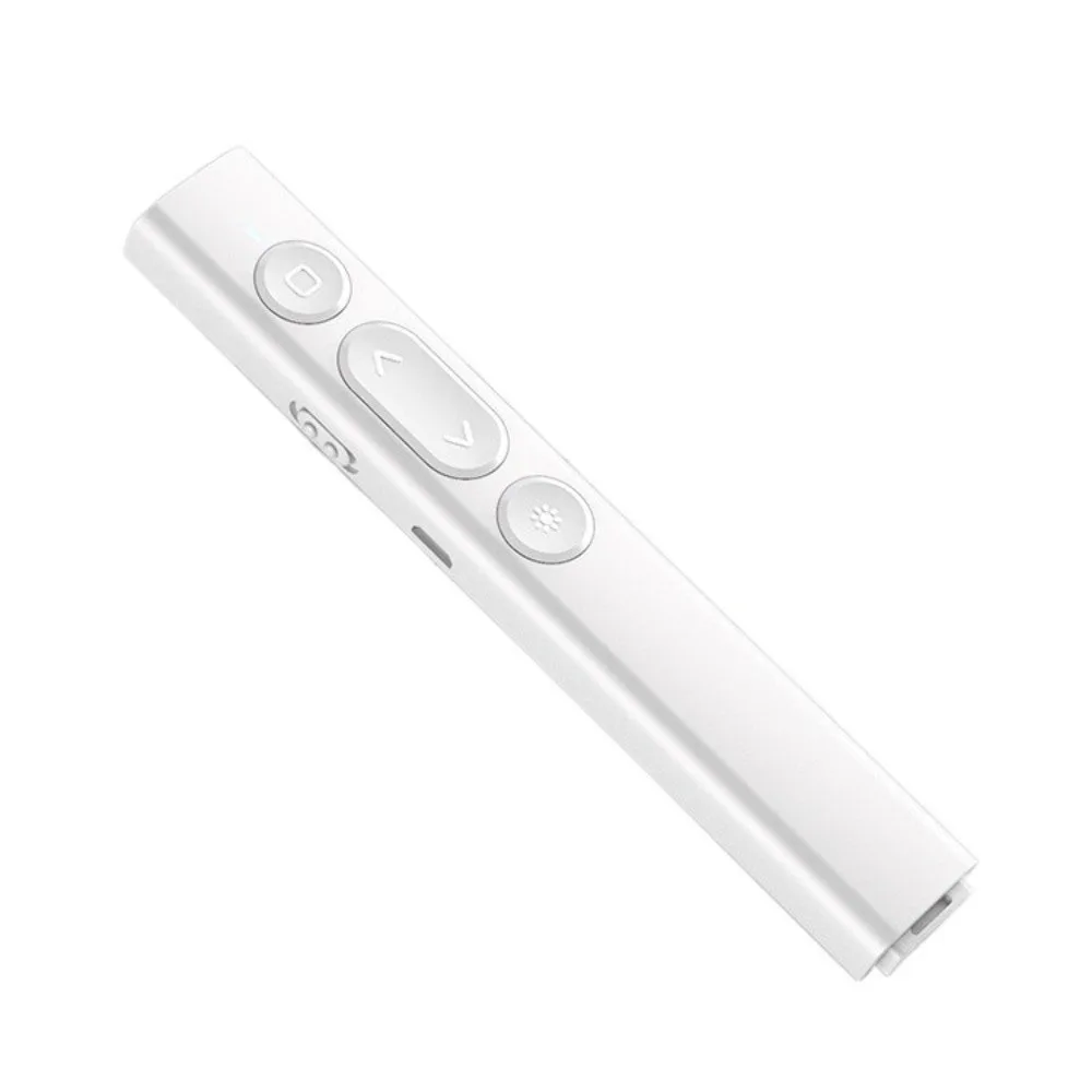 

Solid Color Powerpoint Control Pen Rechargeable Slide Advancer Presentation Pointer for PPT Dual Head Receiver Professional