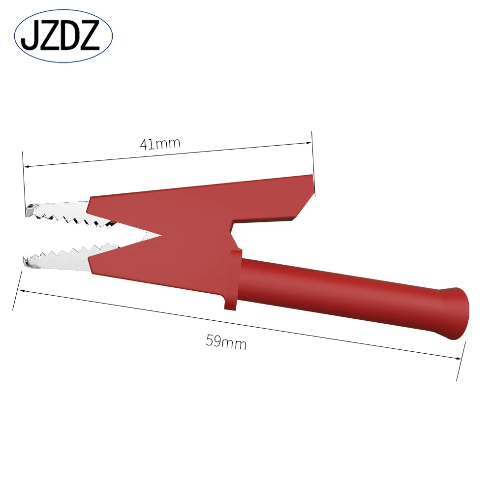 Imagem -05 - Jzdz-banana Plug para Jacaré Clip Multímetro Test Leads Fio de Linha de Cabo Ferramentas de Teste Elétrico mm 200cm 700541 Pcs