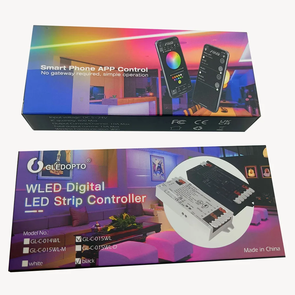 ESP32 WLED LED Controller Microphone Music DIY Dynamic Mode UART Download Easy Wiring App Control WS2811 WS2812 SK6812