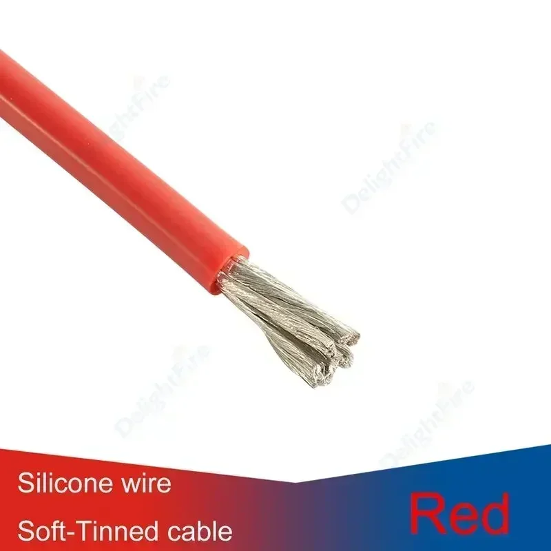 1m-10m 50mm2 Hittebestendige Siliconen Draad Rood Zwart Zware Kabel 1/0 AWG Elektrische Draad voor Generator Auto Solar Batterij Marine