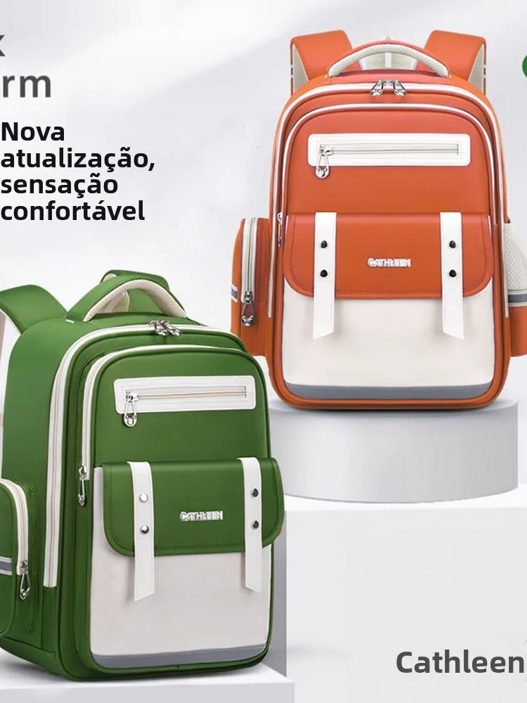 cloud-backpack-new-style-unisex-elementary-school-children-waterproof-spine-protection-lightweight-dual-shoulder-backpack