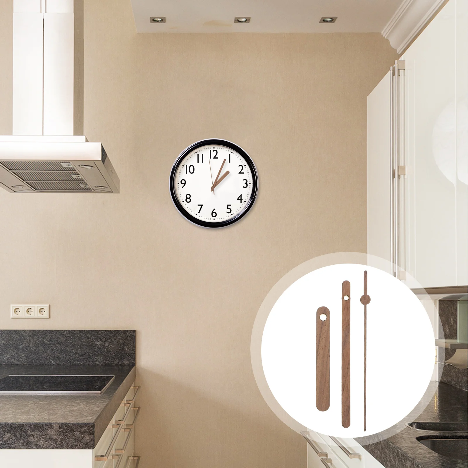 

5 set 5 Sets Wooden Clock Hands For Wall Hanging Diy Repair Replacement Durable Wood Material Suitable Decor Home Clock Parts