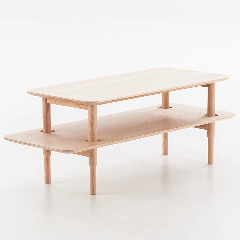 Coffee table Solid wood tea table Household living room Small apartment simple