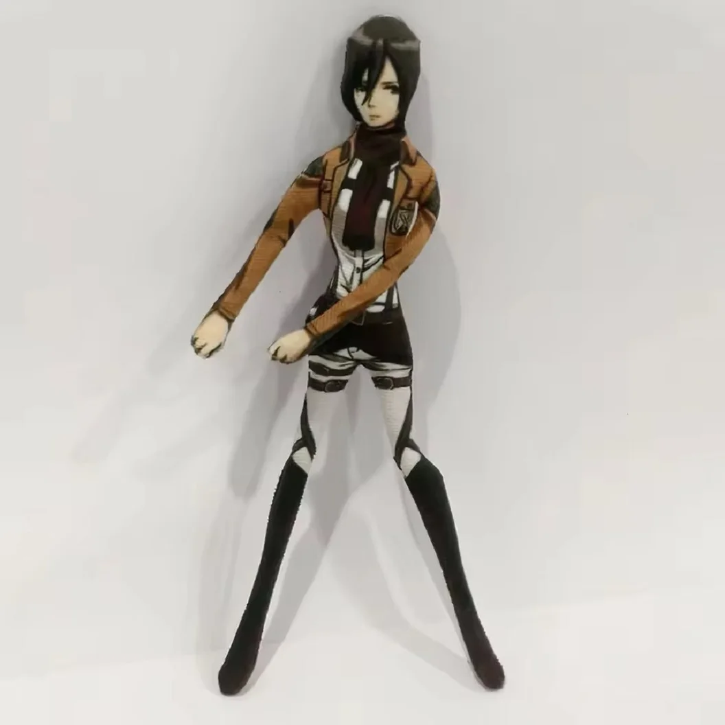Anime Attack on Titan Rivaille Ackerman Eren Jaeger Cosplay Doll Plush Stuffed Dolls Abstract Wire Skeleton Halloween Prop