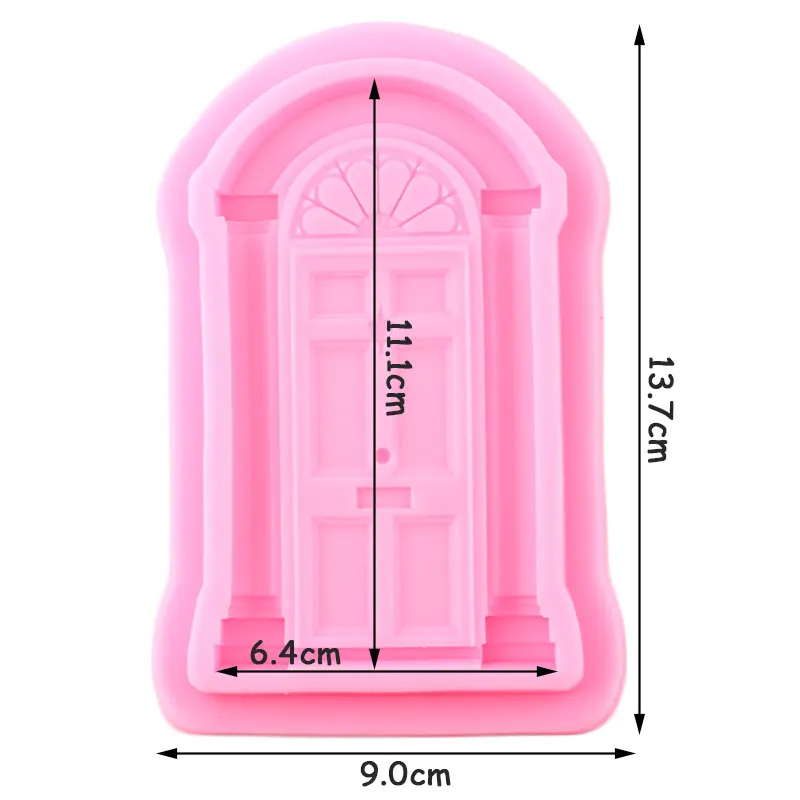 3D Door Window Lace Silicone Mold Frame Cake Border Fondant Molds Kitchen Baking Chocolate Cupcake Fondant Cake Decorating Tools